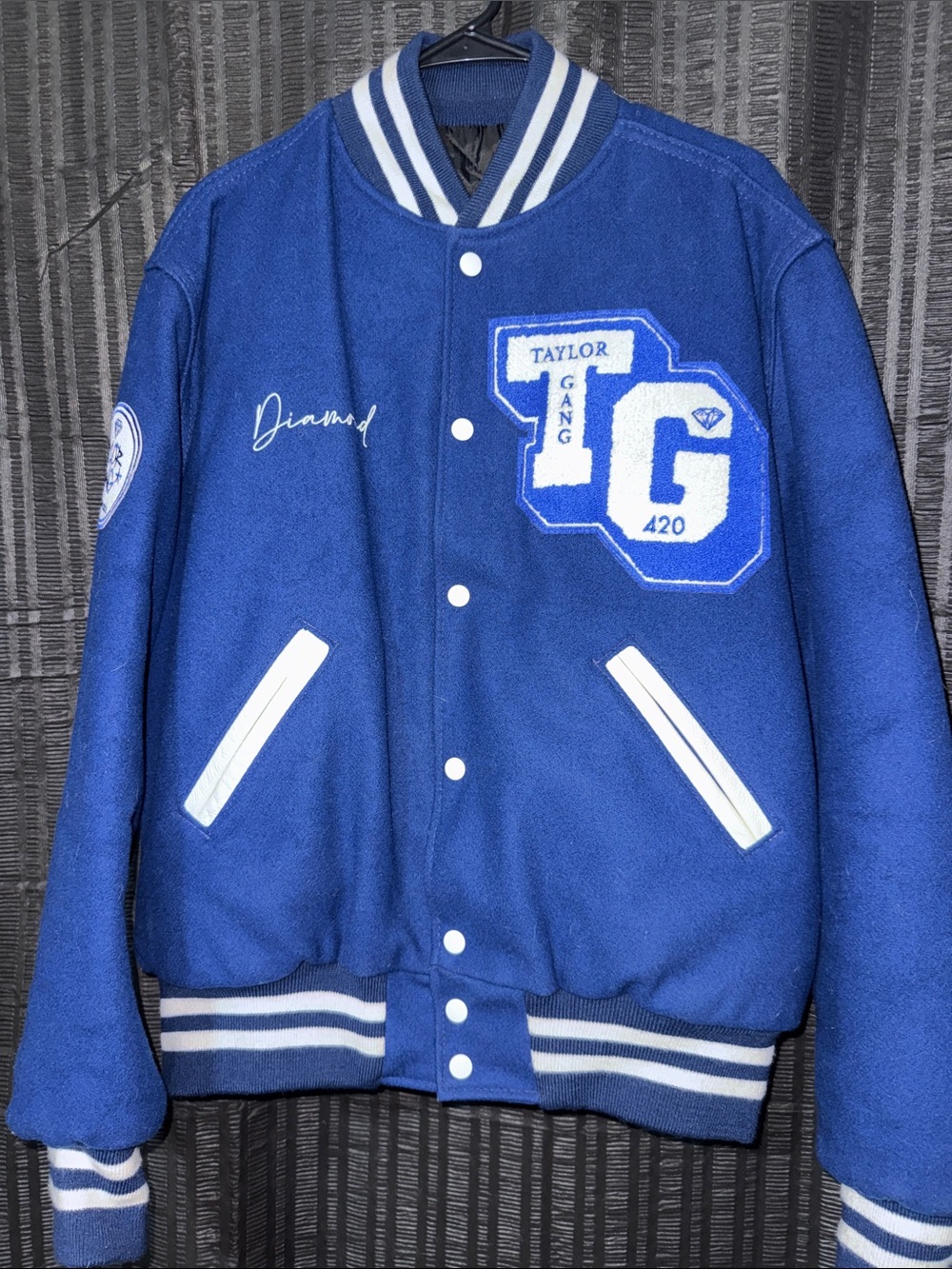 Diamond Supply Co. X Wiz Khalifa varsity jacket